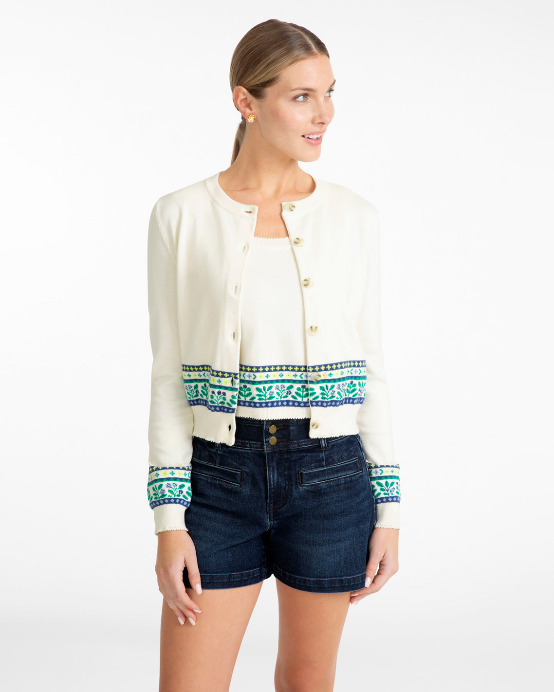 Printed Cardigan